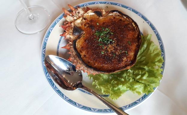 El txangurro al horno del Saltxipi, pasaporte al cielo