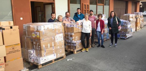 Solidaridad en la comarca con destino a Ucrania