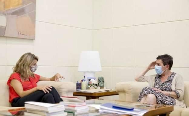 Yolanda Díaz planea que su proyecto en Euskadi se distancie más del independentismo de Bildu