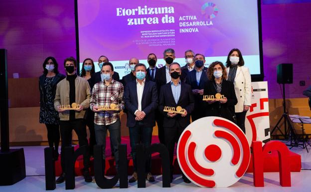 Uvesco, Moov Drives Technology, Suministros Jaizkibel y Javier Aguirre reciben los Premios a la Innovación Irun Ekintzan 2022