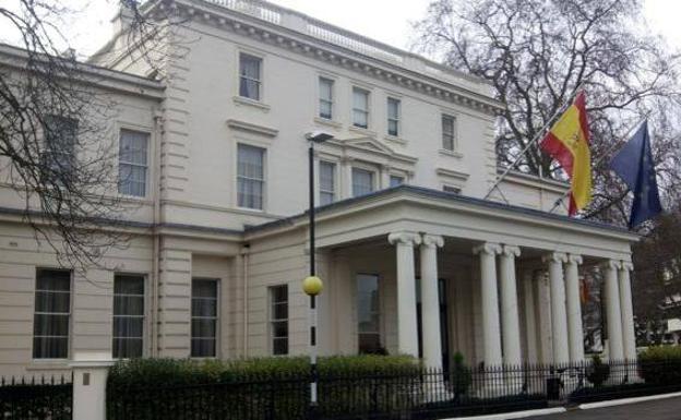 The Spanish embassy in London. 