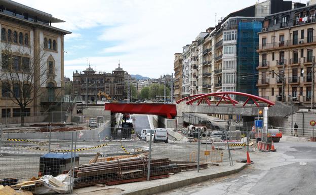 El sábado se abre al tráfico el nuevo vial de Iztueta bajo las vías del tren