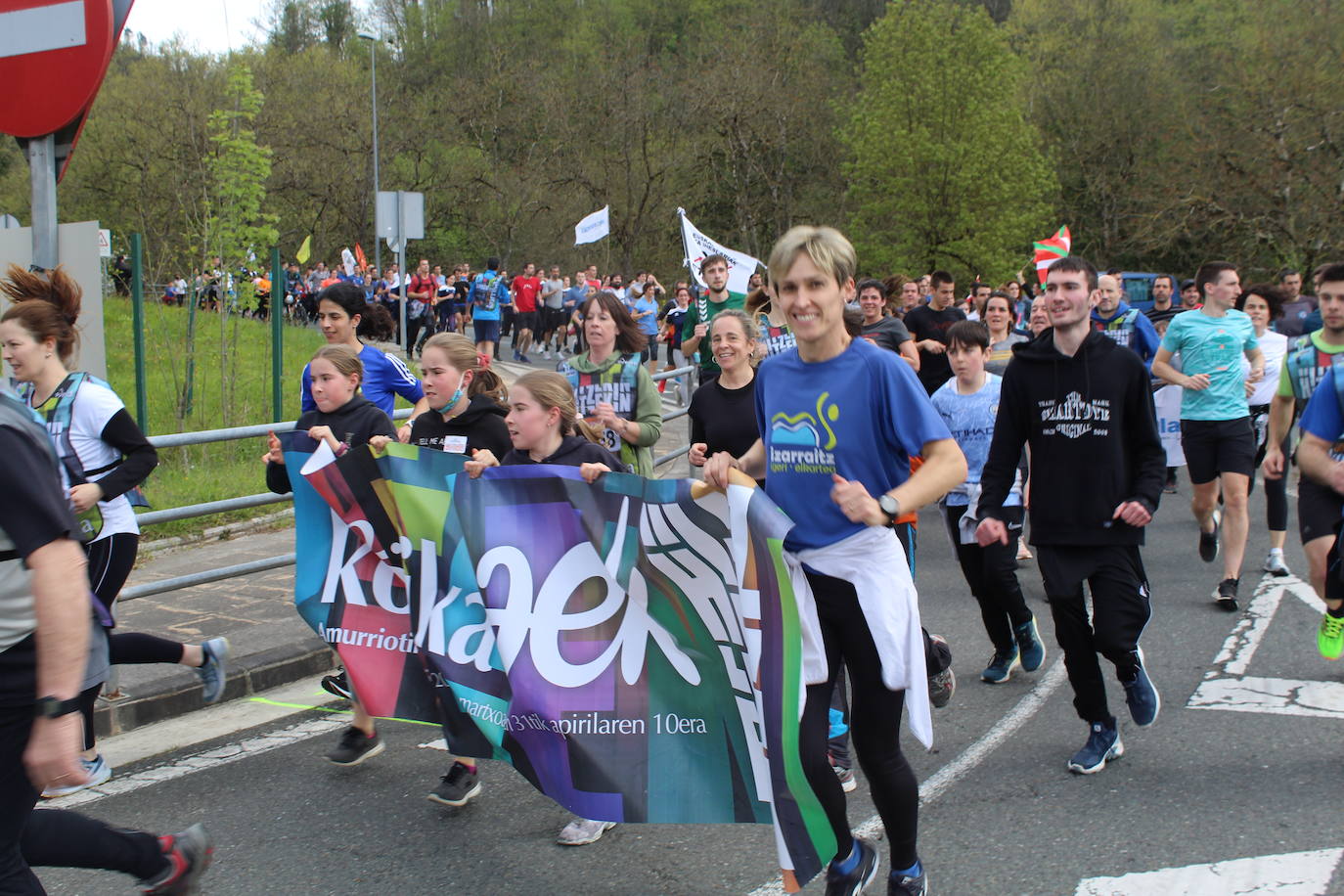 Korrika jendetsua Azpeitian