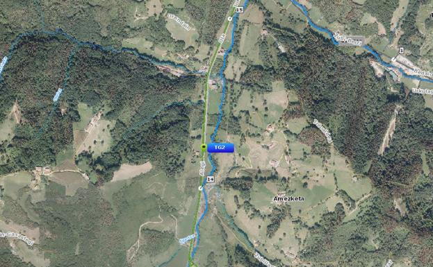 Herido un motorista tras colisionar con un vehículo en Amezketa