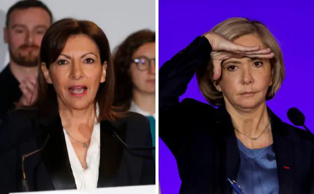 Anne Hidalgo, the Socialist candidate, and the leader of the Conservatives, Valerie Pecresse. 