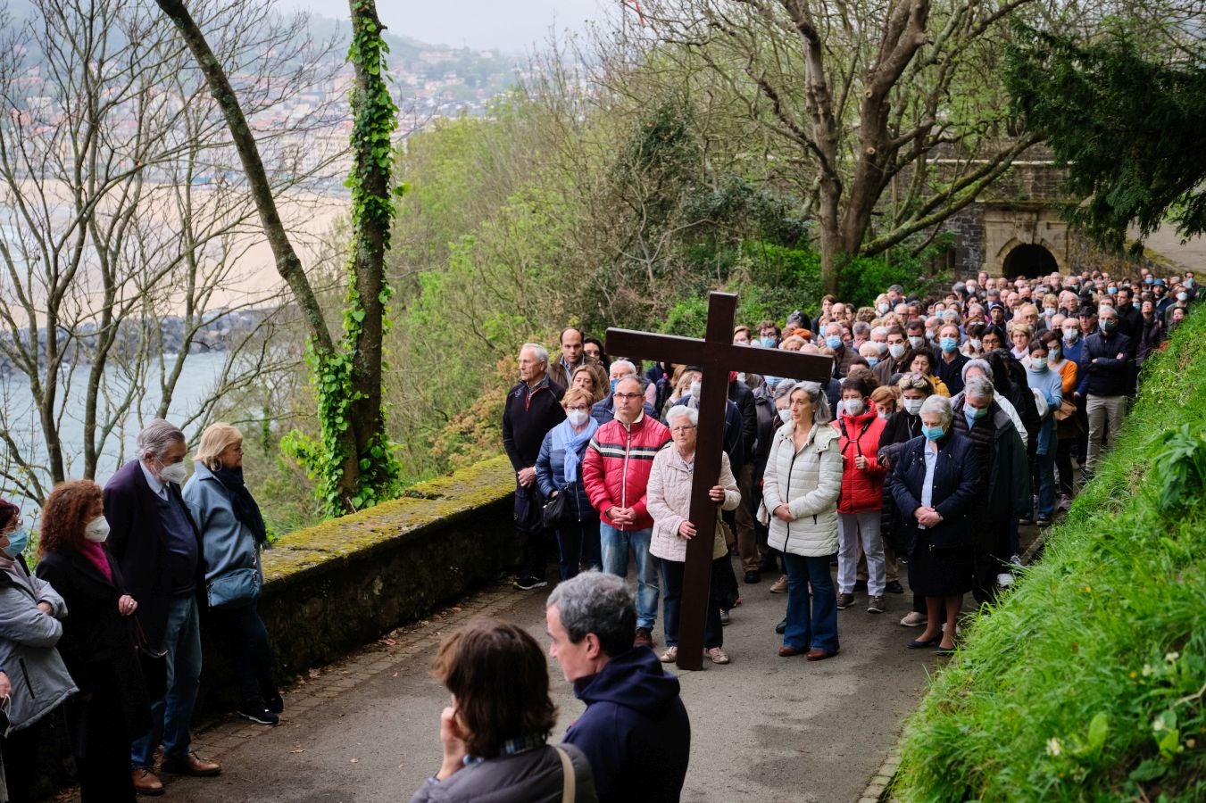 Vía Crucis al monte Urgull