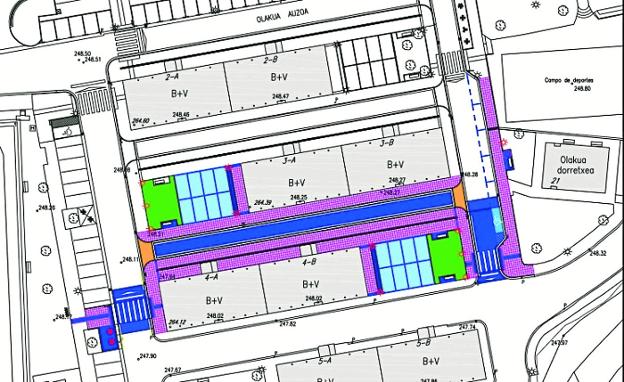La empresa Ugarte acometerá las obras de accesibilidad del área 4 de Olakua