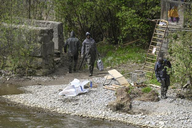 Se han retirado más residuos que nunca del río Oria en Tolosa