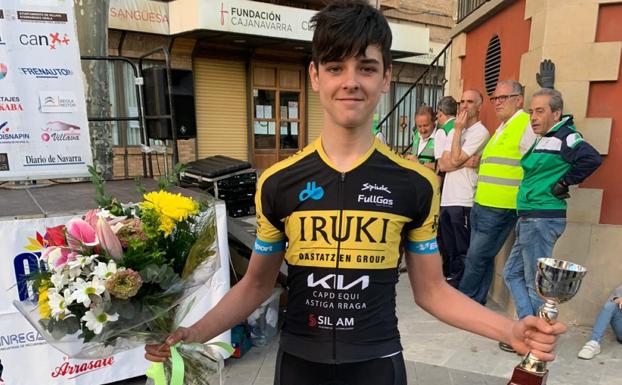 Tercer puesto para el ciclista local Aimar Capdequi en Sangüesa