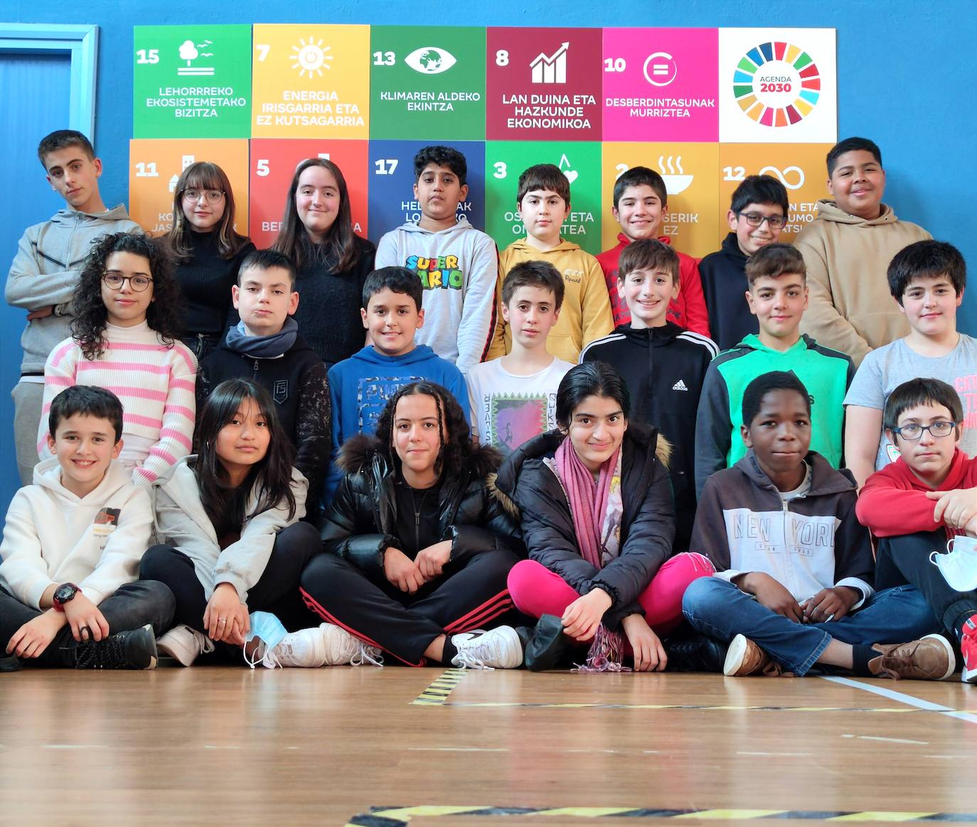 Los alumnos del colegio La Salle Zumarraga-Urretxu