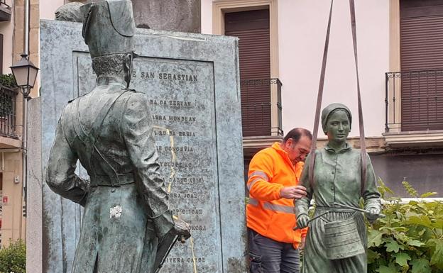 Tamborrero conoce a aguadora