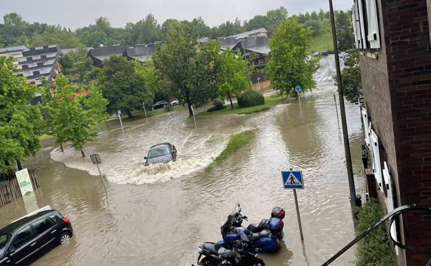 33 litros de granizo y 14º menos en una hora
