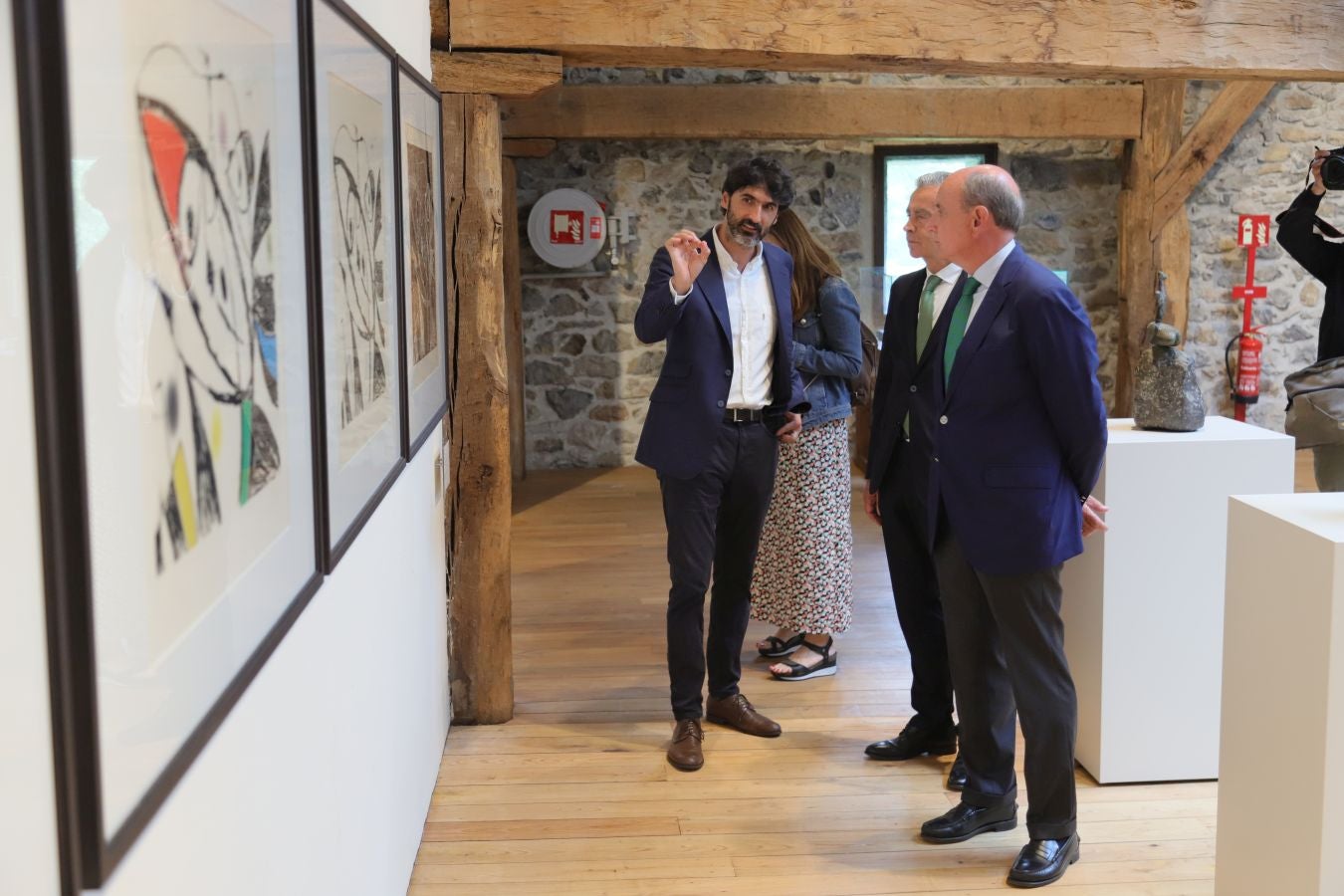 Inauguración de la exposición 'Miró en Zabalaga'