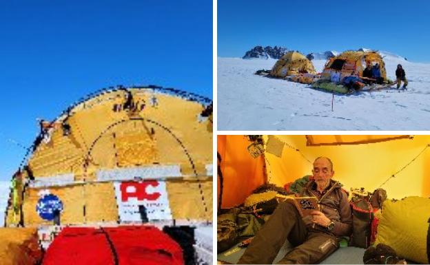 El trineo de viento ya navega por el casquete polar groenlandés