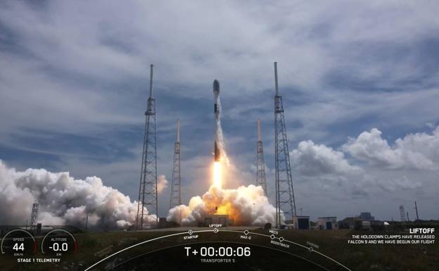 El primer satélite vasco despega de Cabo Cañaveral en un Falcon 9 de SpaceX