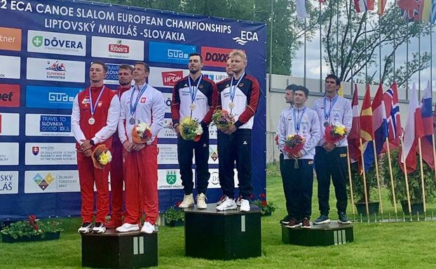 Ander Elosegi compensa su eliminación en el Europeo con la medalla de bronce en patrullas