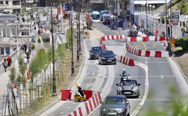 El segundo carril de La Concha, reabierto al tráfico ocho meses después