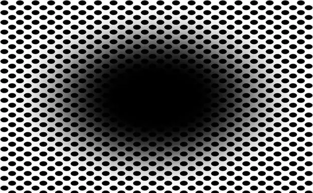 ¿Ilusión óptica o un agujero negro en expansión?