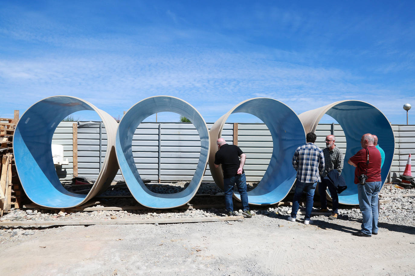 Visita a las obras del colector de Gros