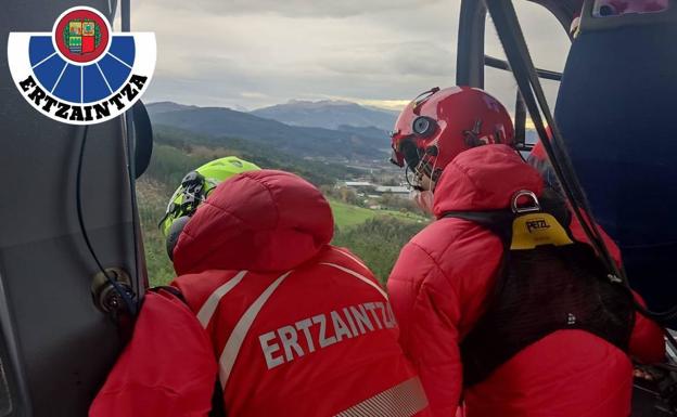 Un ciclista de 68 años, rescatado en el monte Orkatzategi