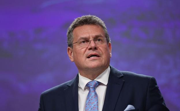 Maros Sefcovic, Vice President of the European Commission and responsible for the 'Brexit' negotiations. 
