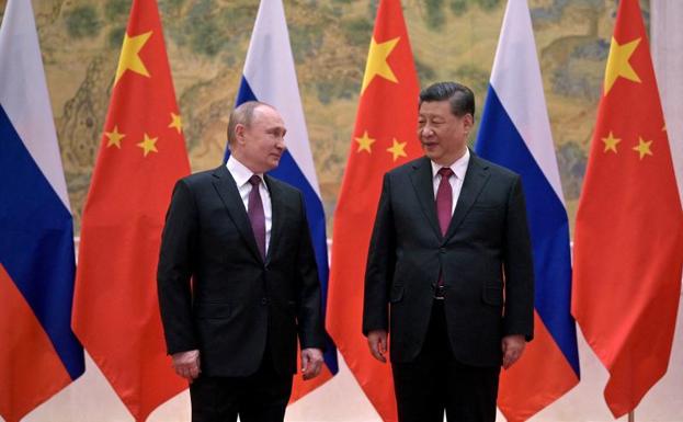 Meeting between the Chinese president, Xi Jinping, and his Russian counterpart, Vladimir Putin, last February.