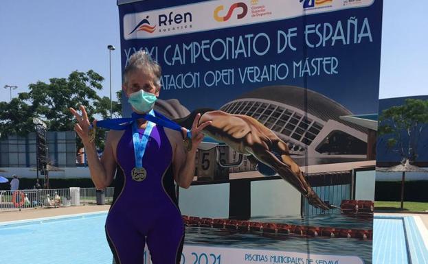 Txaro Tomasena, el orgullo de ser «la más veterana»