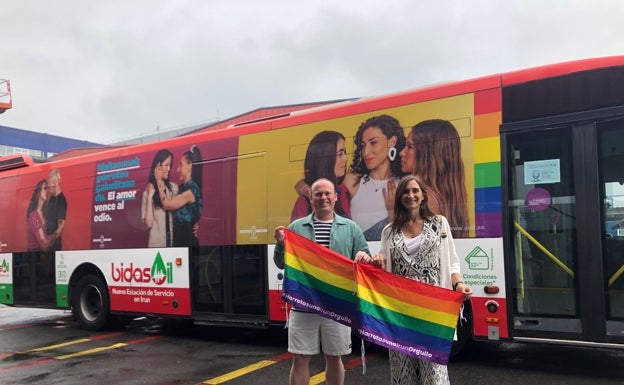 'El amor vence al odio' en los autobuses de Irun