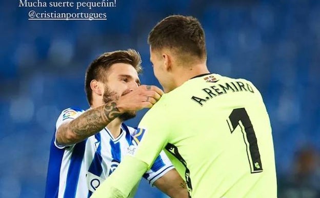 Lluvia de cariño de sus excompañeros a Portu: «Te voy a echar de menos txikitin»