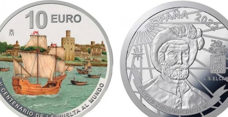 Una moneda de 10 euros para homenajear a Juan Sebastián Elcano