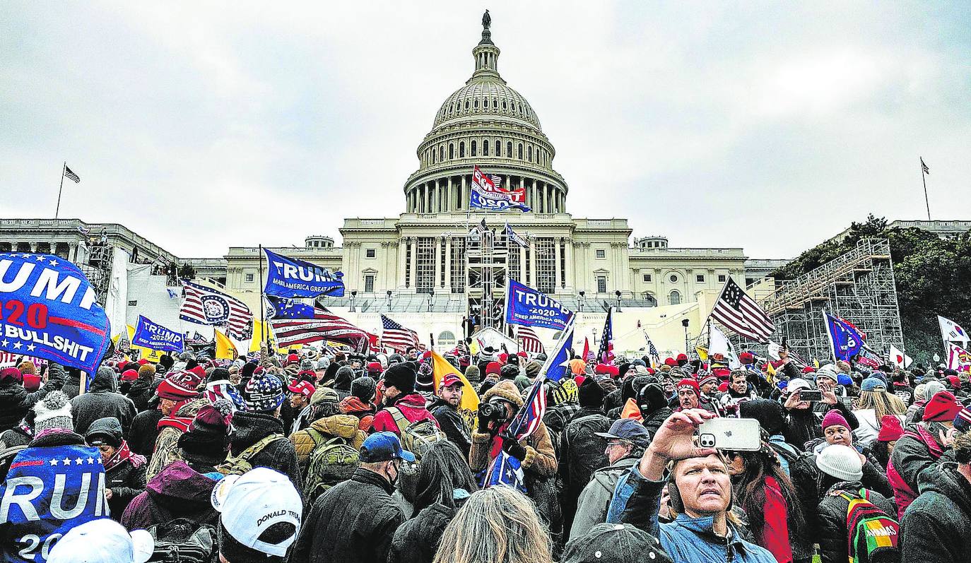 Thousands of Trump supporters marched to the Capitol to prevent Joe Biden from being certified as the new president.