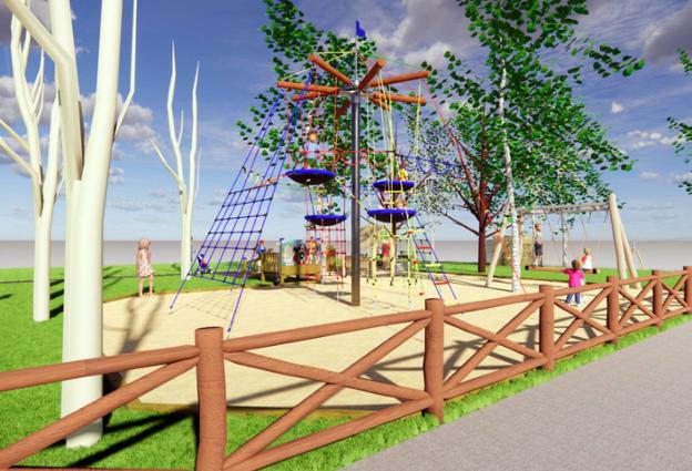 Arrancan las obras de remodelación del parque infantil en Santa Bárbara