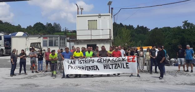 Concentración para denunciar el último accidente laboral