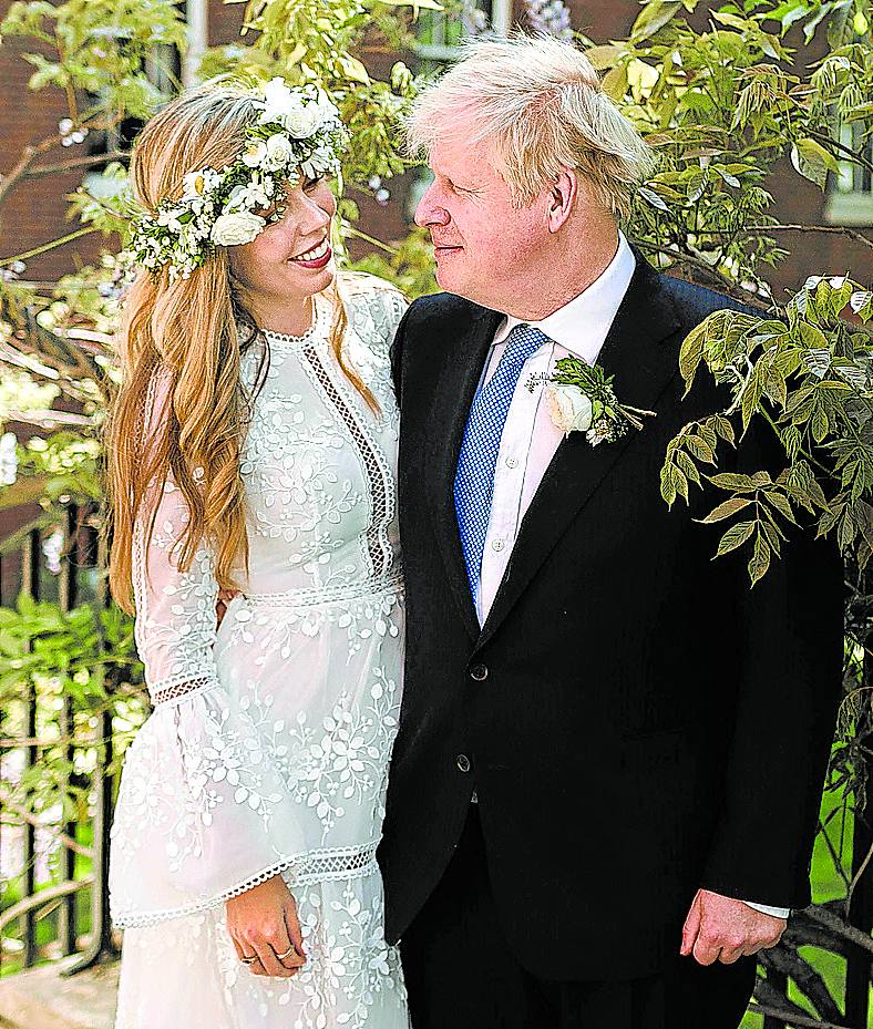 Boris Johnson and Carrie Symonds got married in May 2021