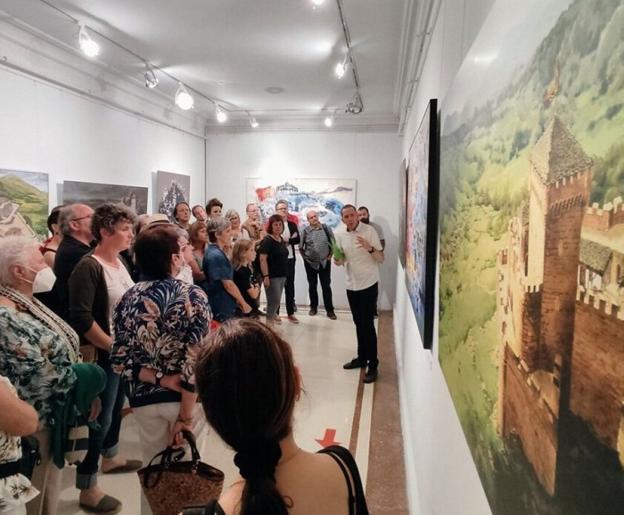 Muestra artística en Elizondo sobre la conquista del castillo de Amaiur