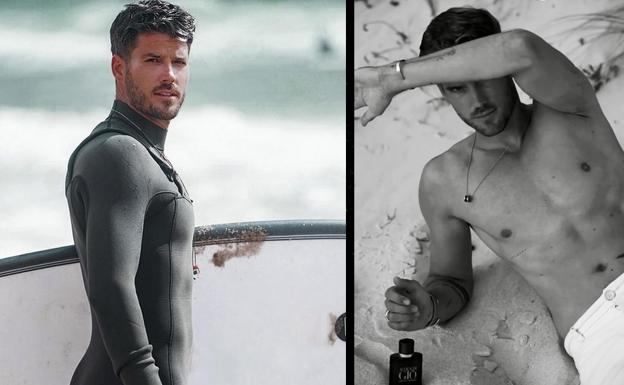 Kevin Lütolf, el modelo internacional que surfea en Donostia