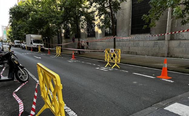 Cierre parcial del centro de Donostia por el rodaje de 'Balenciaga'
