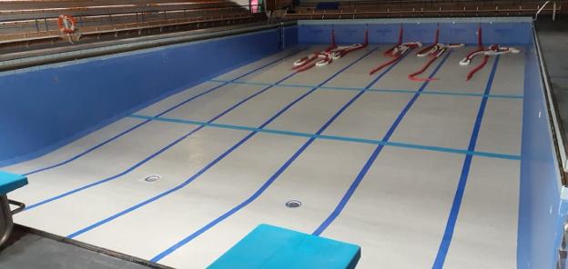 La piscina cubierta estará el lunes, de nuevo, a disposición de los usuarios