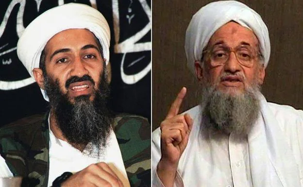 Osama Bin Laden (l) and Ayman al-Zawahiri, the last two leaders of Al-Qaida
