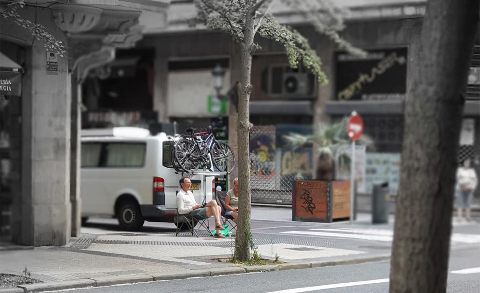 Proliferan los puntos de acampada en las calles de San Sebastián