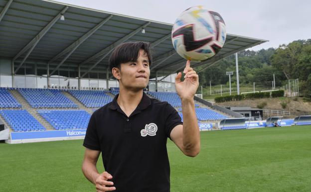 Take Kubo: «Mi objetivo es que la Real Sociedad acabe en lo más alto»