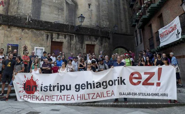 Los sindicatos denuncian la muerte de dos trabajadores en Gipuzkoa en 14 horas