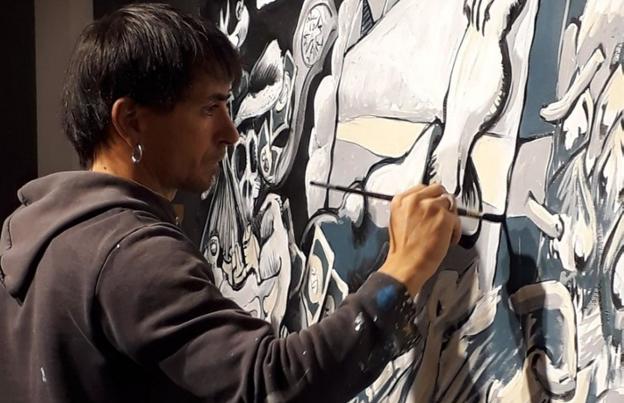 If Matxikote presenta en la Sala Aroztegi su nueva exposición, titulada 'Adar Lotuak'