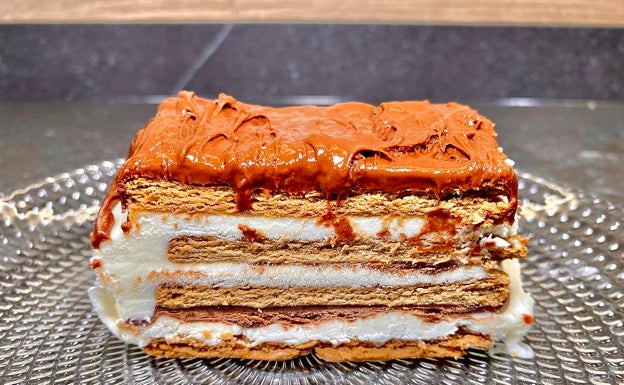 Receta de tarta helada de chocolate y nata