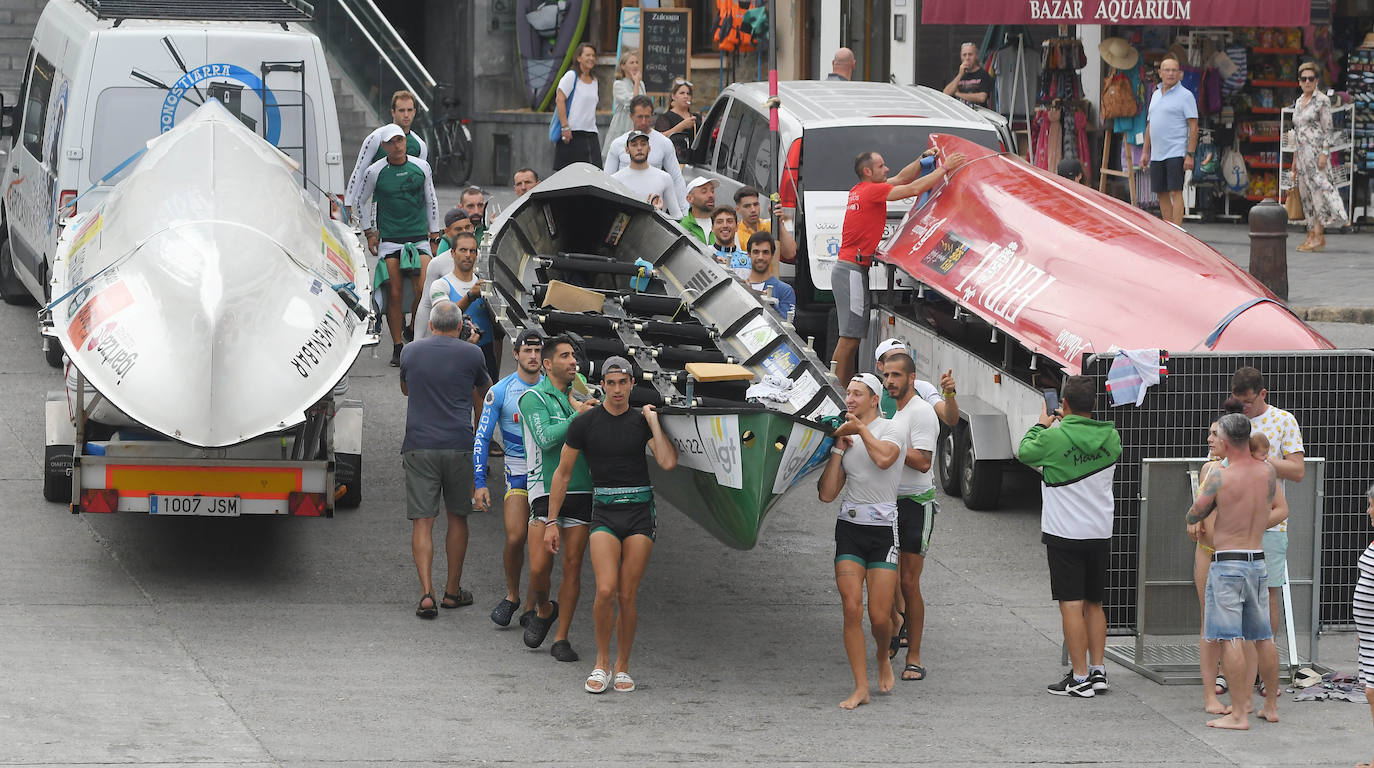 Imágenes del entrenamiento previo a la clasificación de la Bandera de La Concha