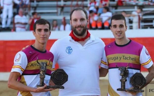 Xabier Iturralde gana el concurso de anillas de Cascante