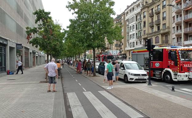 Incendio en un restaurante de Egia