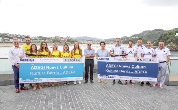 Orio y Donostiarra reciben su premio de Adegi