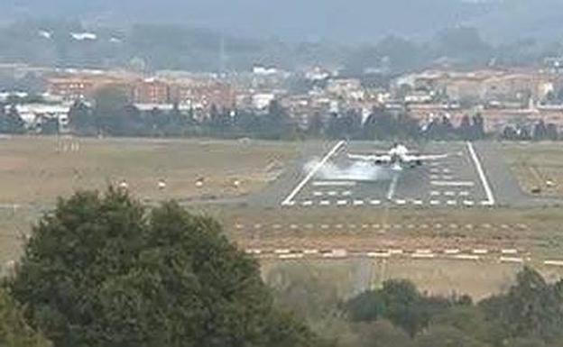 Loiu no quiere más sustos por el viento a pie de pista