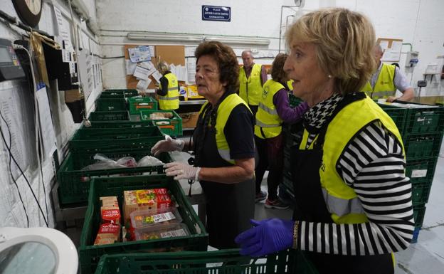 El Banco de Alimentos reduce la comida que reparte a 21.000 guipuzcoanos por la inflación